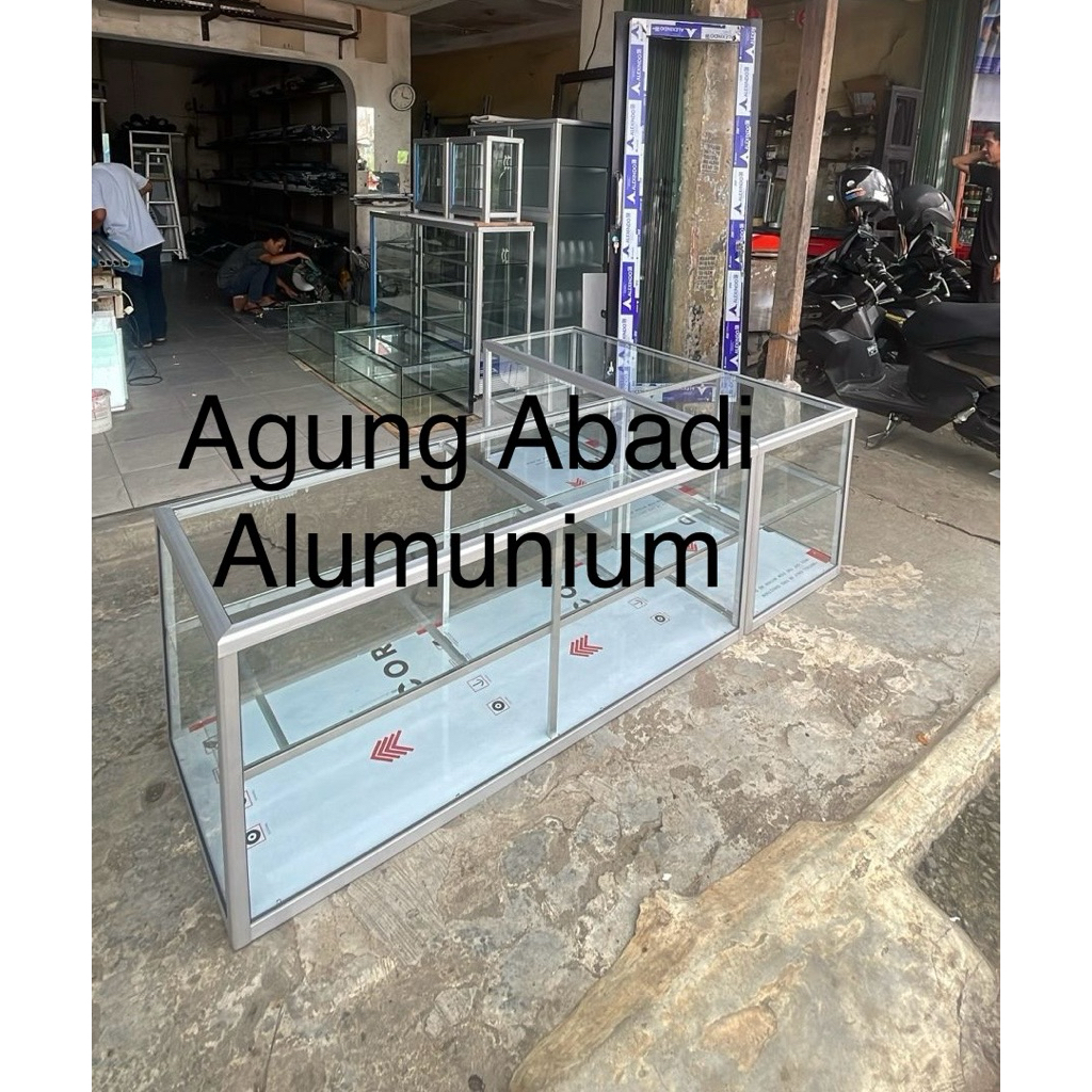 Etalase Makanan / Warung / Warteg Letter L