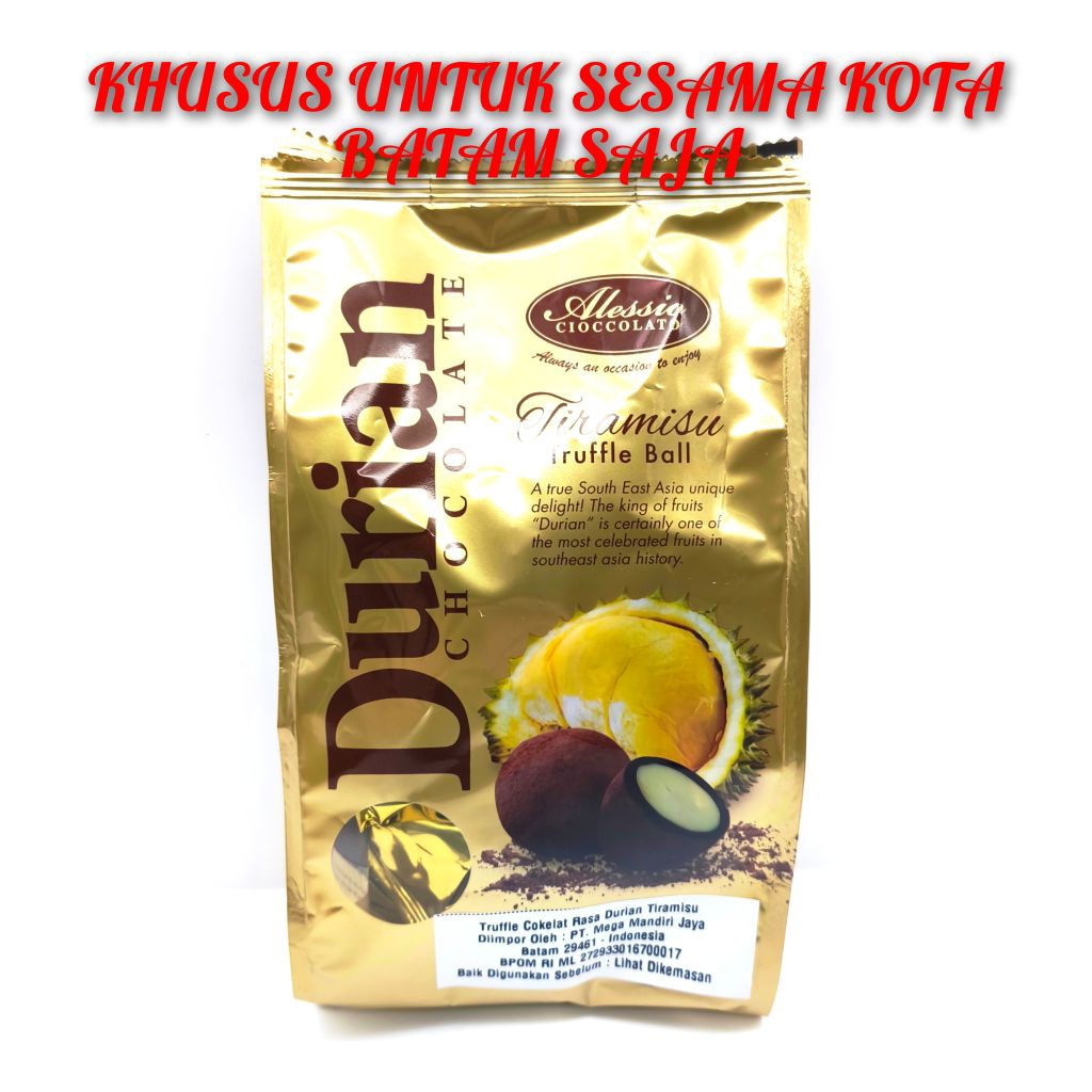 

Alessio Durian Tiramisu Truffle Chocolate 200 gram
