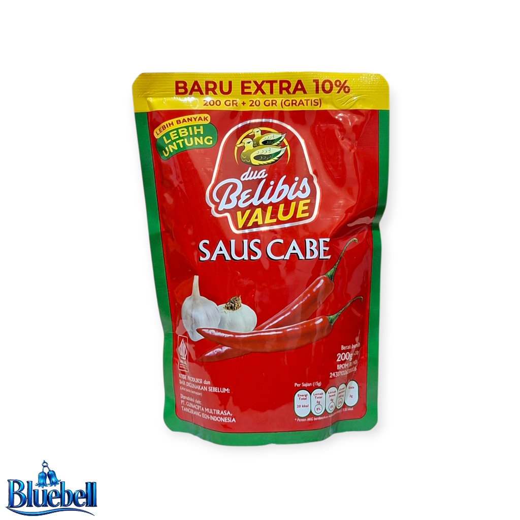 

Saus Cabe Dua Belibis 200 gr Refill Pouch Chilli Sauce