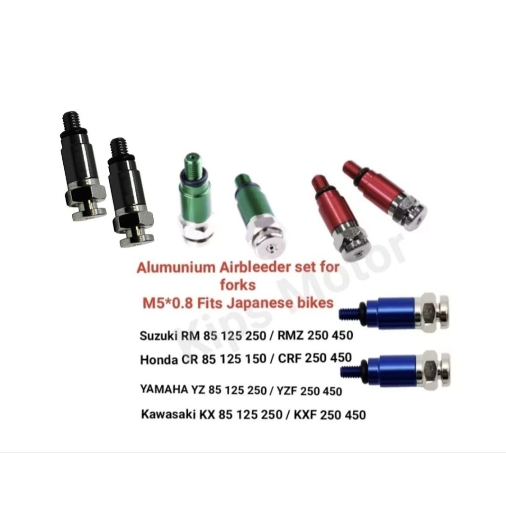 Airbleeder air bleeder air bleeder shock fork pentil buang angin KYB Kayaba Showa Yamaha YZ YZF Suzu