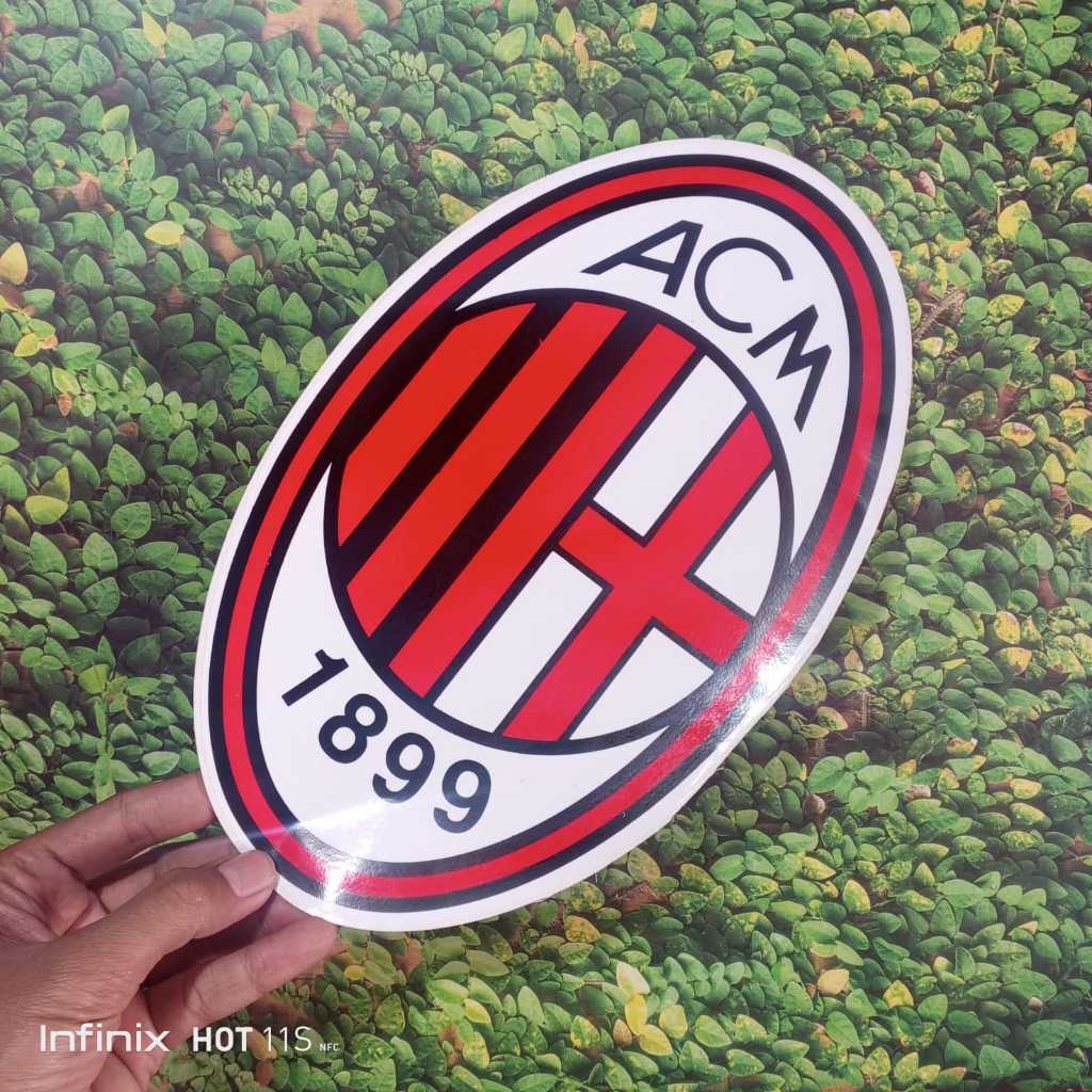 

Stiker AC Milan Ukuran Besar / Stiker Klub Bola / Club Sticker / Stiker Mobil Motor