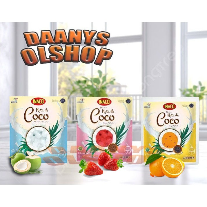

Inaco Nata De Coco 1kg pouch ( 3 Varian pilihan )