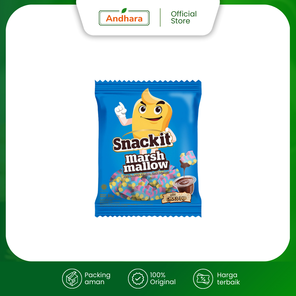 

SNACKIT Marshmallow With Choco Dip 30gr