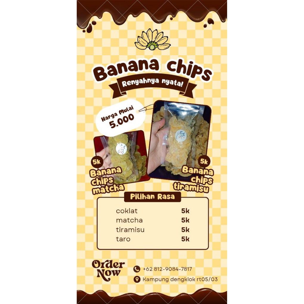 

Keripik pisang cokelat lumer - cemilan enak& renyah!