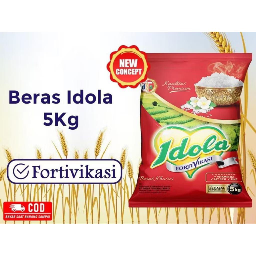 

BERAS PREMIUM FORTIVIKASI BERAS PULEN BERSIH KEMASAN 5 KG 5KG