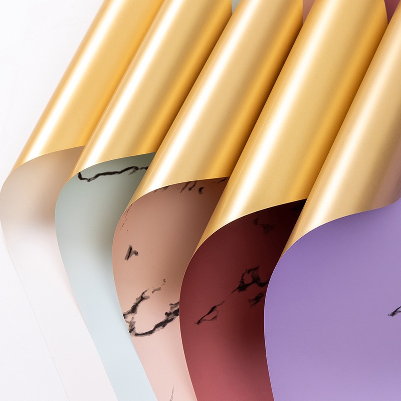 

20 LEMBAR Kertas Buket Bunga Gold Marble Buket Bunga Flower Wrapping Celophane Marble Buket KB6105