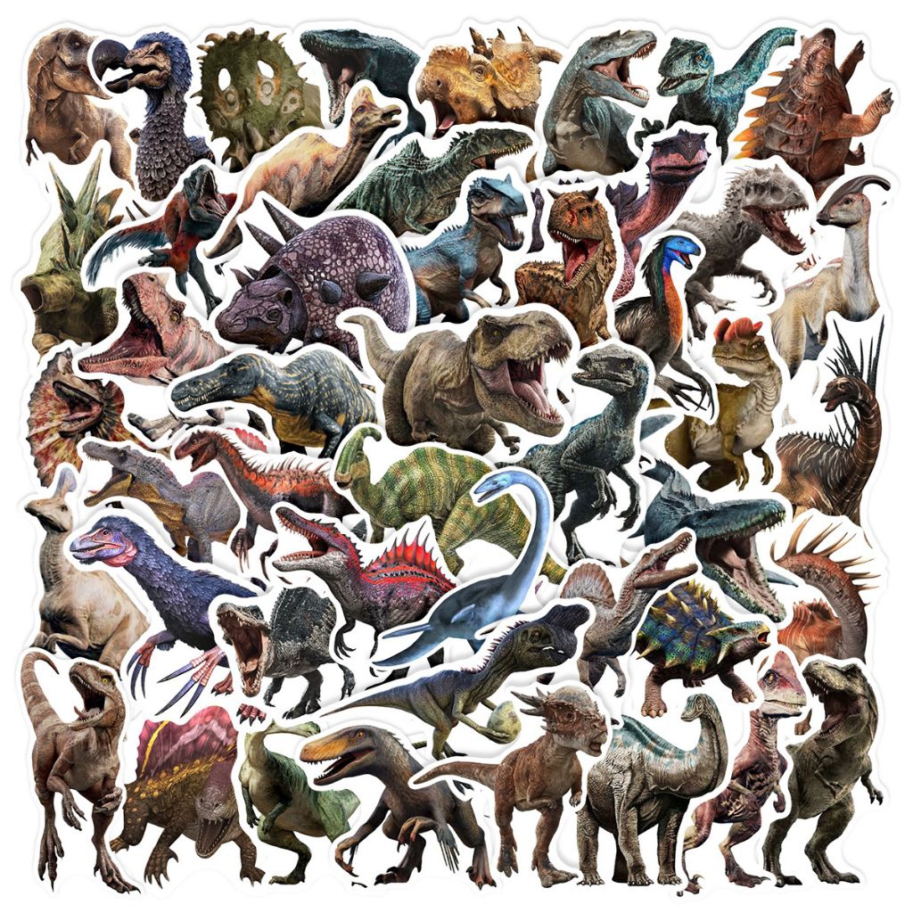 

[50 Pcs] DECO STICKER | STICKER DIY | JURNAL AESTHETIC [DS-171] DINOSAURUS JURASSIC Animasi Karakter Cartoon Sticker Koper, HP Laptop Tumbler Komputer