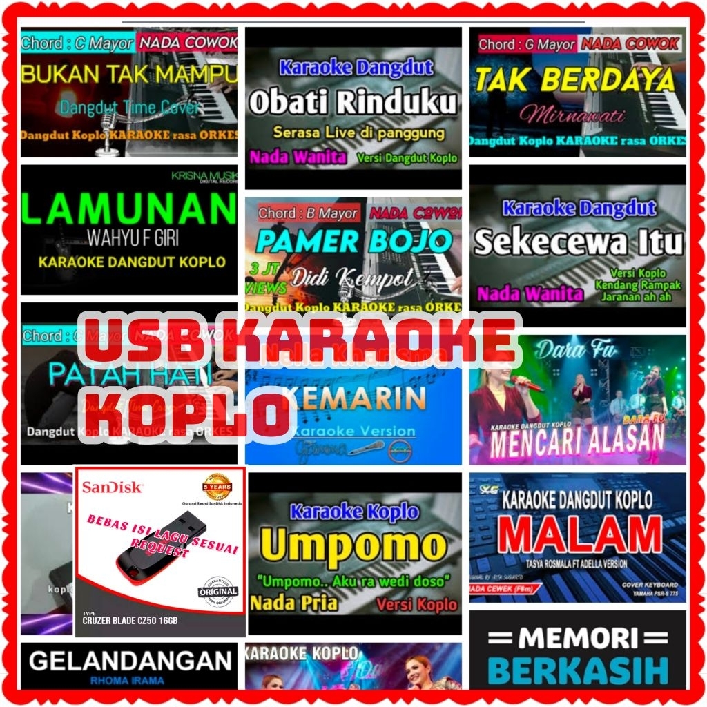 MP4 USB KARAOKE LAGU DANGDUT KOPLO TERBARU-USB KARAOKE DANGDUT-FLASH DISK KARAOKE DANGDUT KOPLO TERB