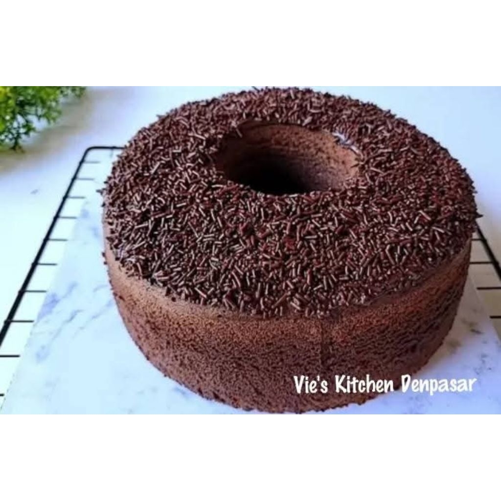 Bolu Coklat Jadul Panggang Topping Meses