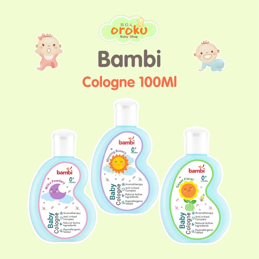 BAMBI COLOGNE 100ML/ BAMBI HAIR LOTION/ BAMBI LOTION/ BAMBI SHAMPOO / BAMBI SABUN BAYI / BAMBI DIAPE