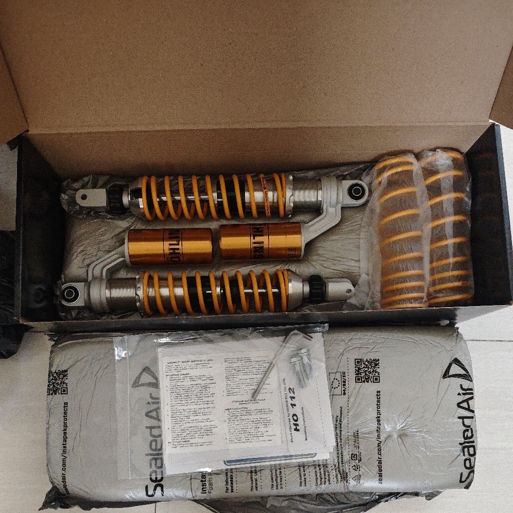 shock shockbreaker belakang ohlins honda pcx160 pcx 160 ho112 original baru garansi resmi