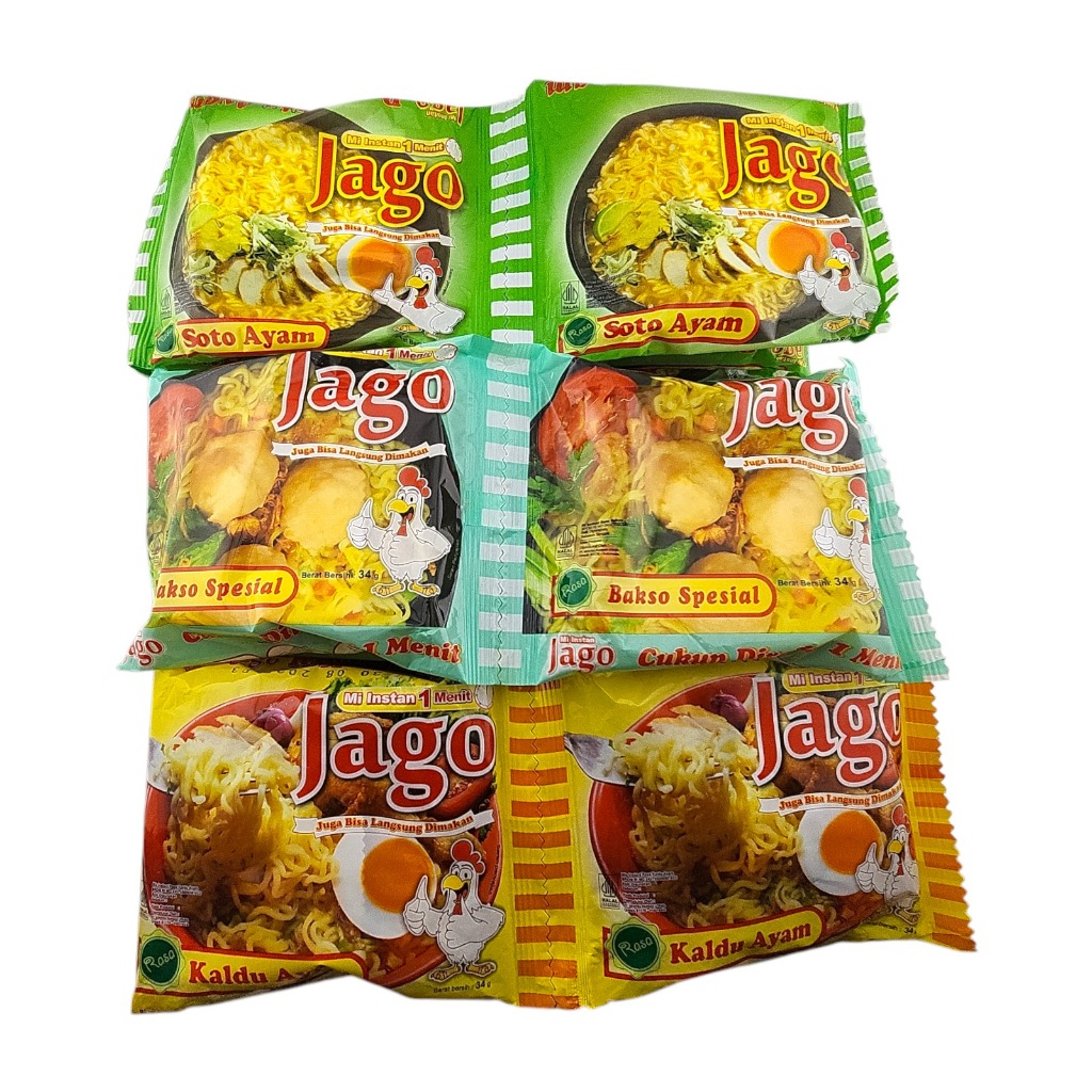 

Mie Instan Jago Renceng - ISI 10 BKS x 34 GR