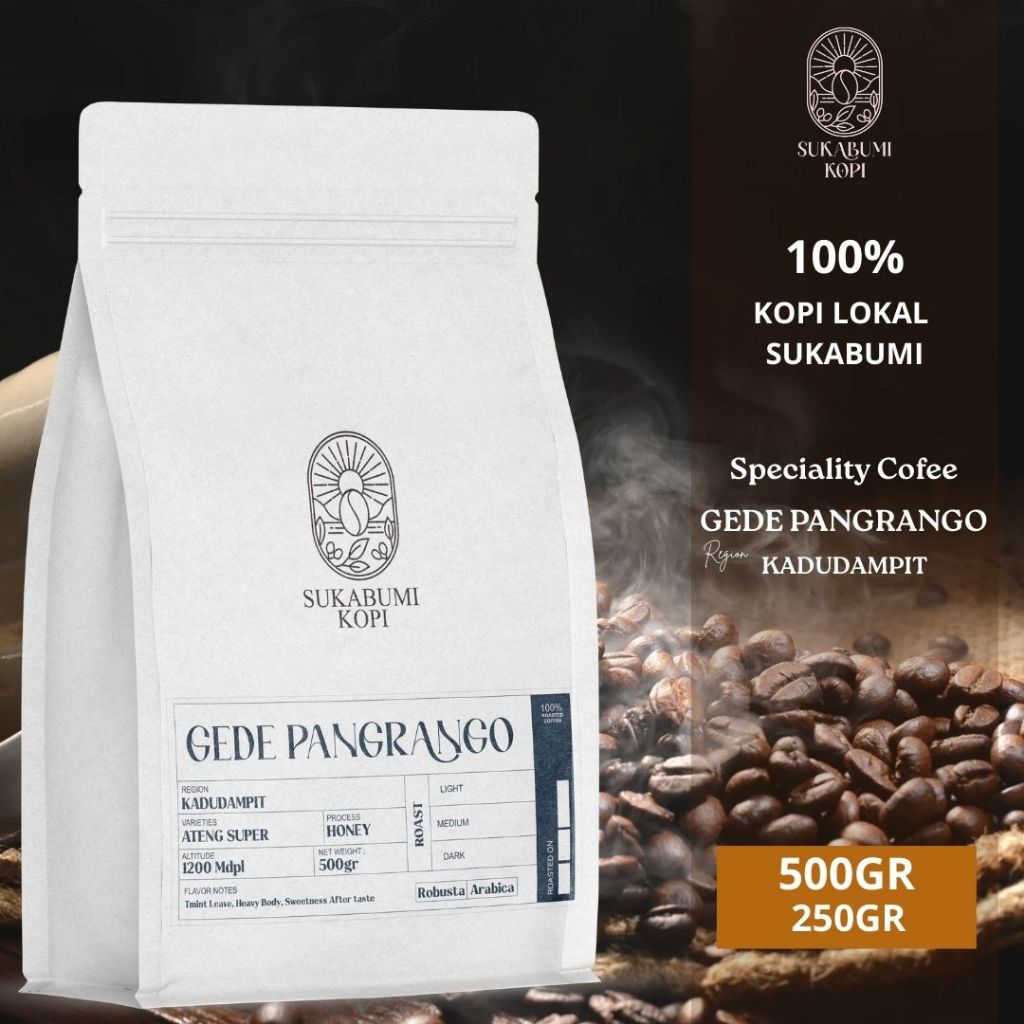 

KOPI SUKABUMI - Gede Pangrango Speciality Kopi Arabica Grade 1 Roasted Beans