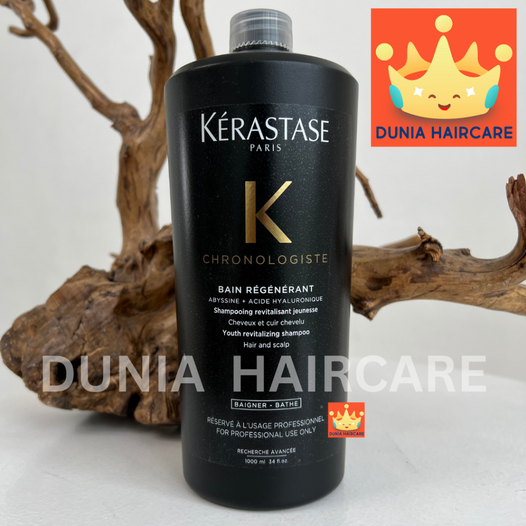 Shampoo KERASTASE Chronologiste Bain Regenerant 1000ml - Anti Aging Shampoo - Shampoo untuk Rambut R