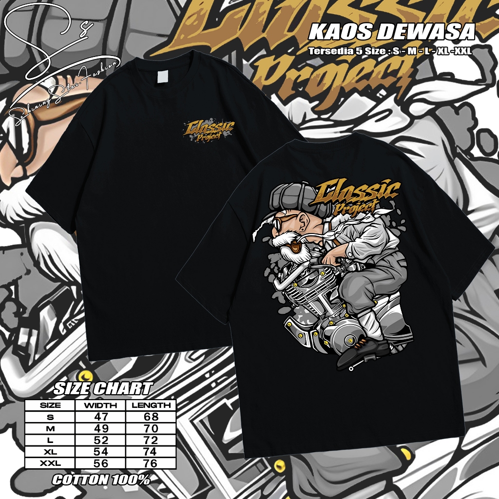 Kaos Racing Mesin Herex - Kaos Pria Distro Herex Style Motor cb gl mp tiger CP.07