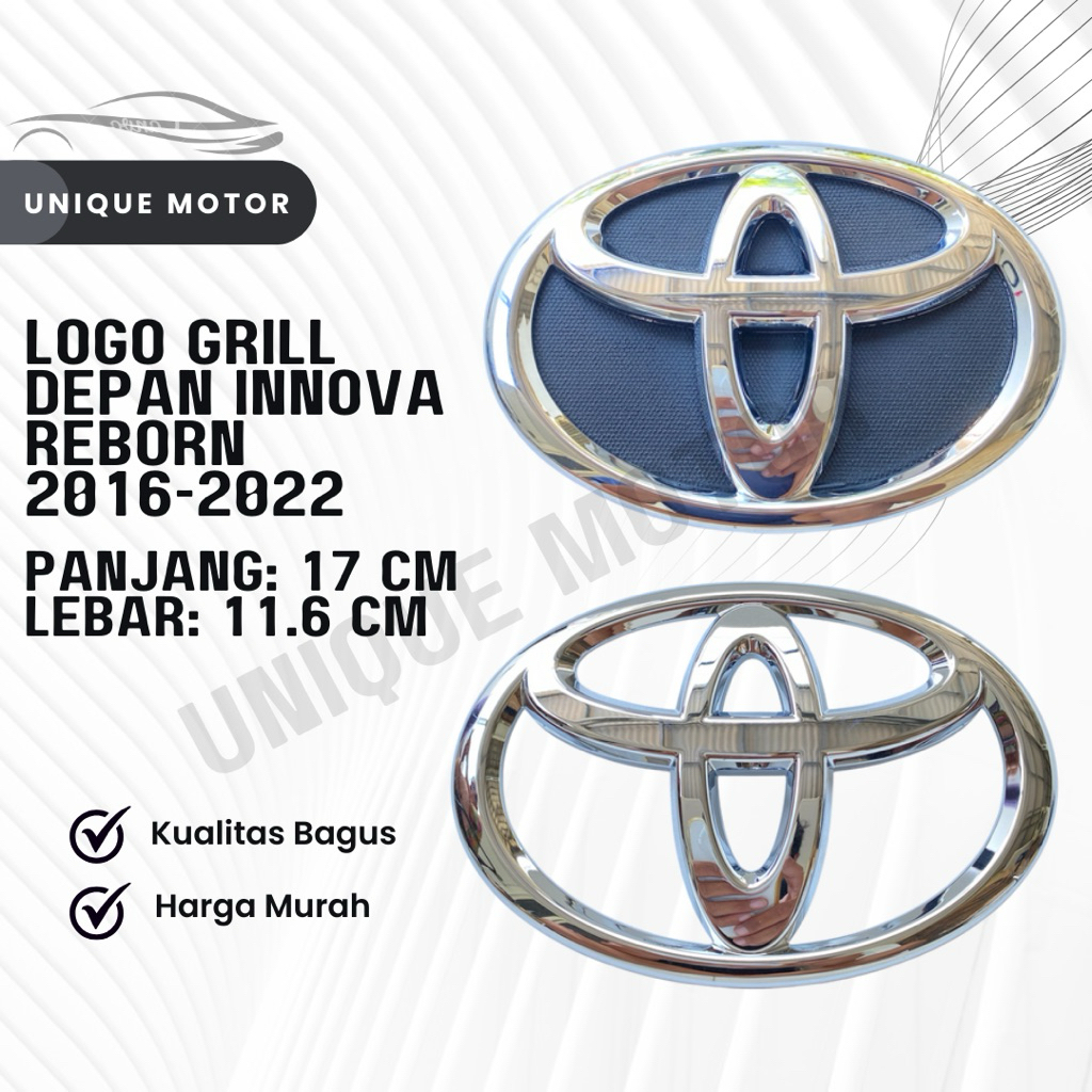 Logo Grill Depan Innova Reborn 2016-2020 Original