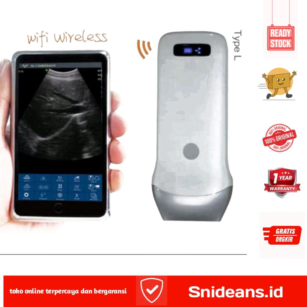 USG Portable Linear Wireless Wifi Probe Ultrasond Scranner Androit Apple Windows Kompitabel