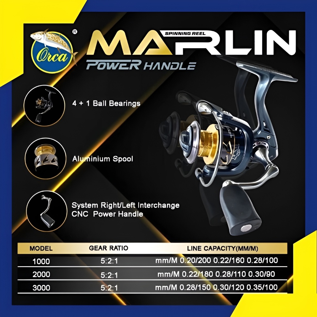 Reel Orca Marlin 2000 Power Handle Original