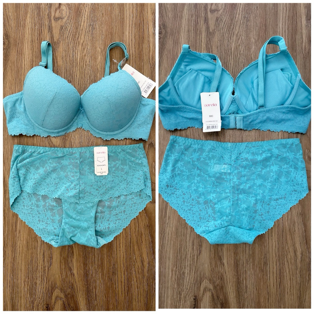 Sorella bra berkawat push up one set panty S10-29896B free padding