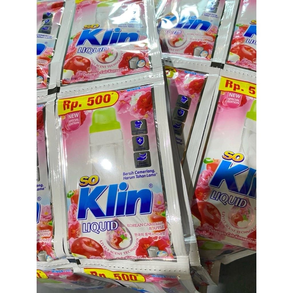 Soklin Liquid Detergent cair sachet 20ML
