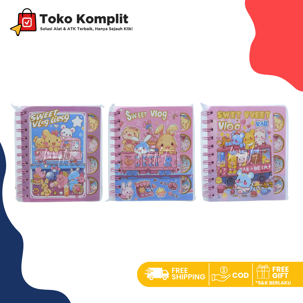 

Komplit - Notes Spiral A6 Mini Fancy Heymixiong HMX-A6LK-56210