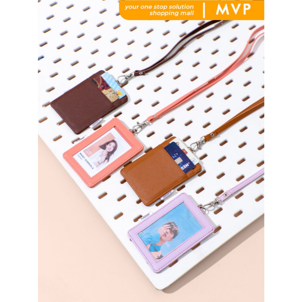 

Name Tag ID Card Holder Kulit Lanyard Termurah Berkualitas PU Leather Lanyard NameTag ID Card Holder