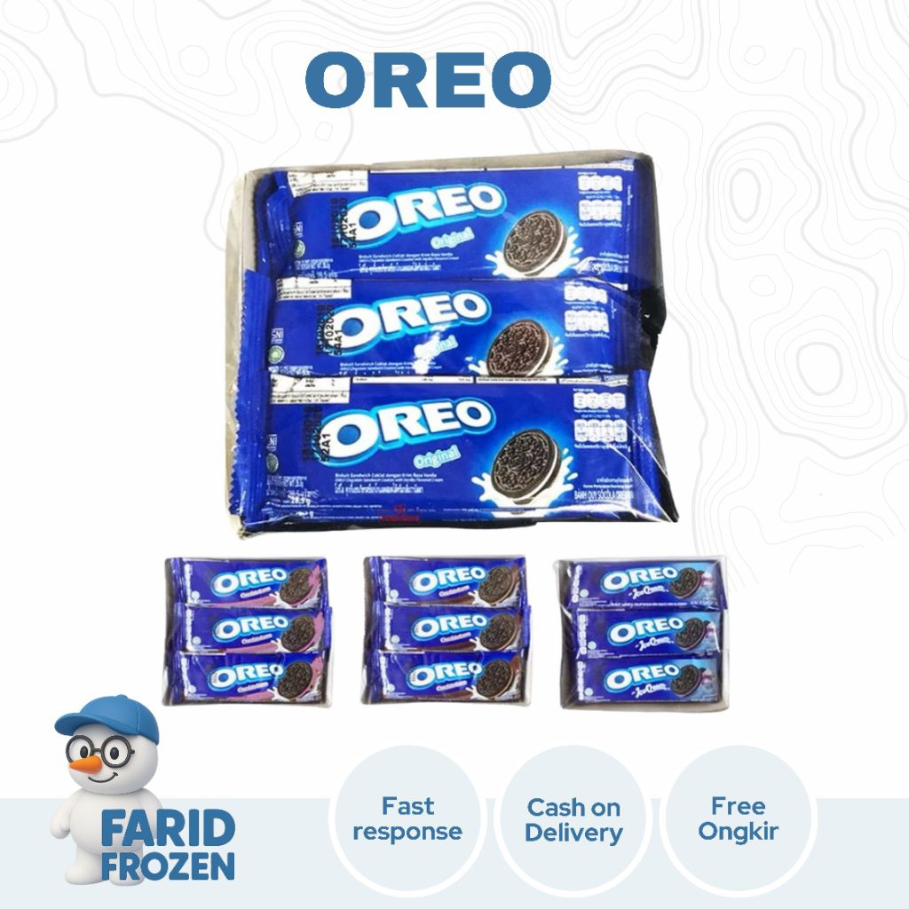

OREO BISKUIT BOX 36 GR X 12 ( 1 BOX ISI 12 PCS)