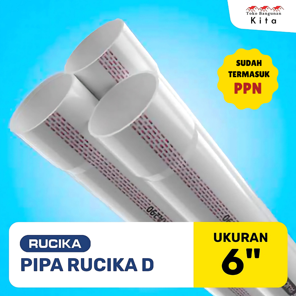 Pipa PVC Rucika - 6" D