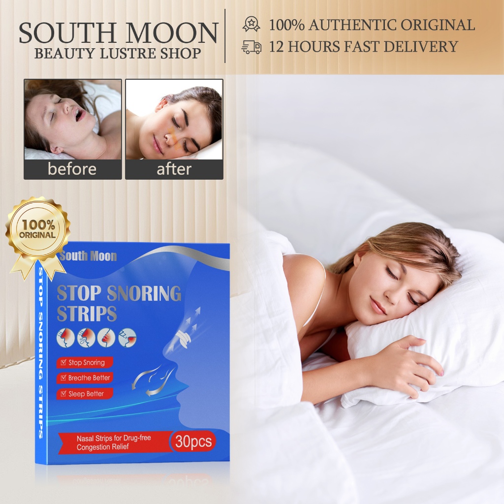 South Moon Patch Ventilasi Hidung 30pcs Meredakan Obstruksi Hidung Pelebaran Hidung Mengurangi Gangg