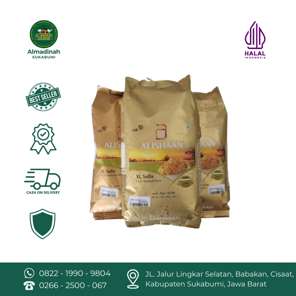 

BERAS BASMATI ALISHAN PREMIUM XL 1 KG