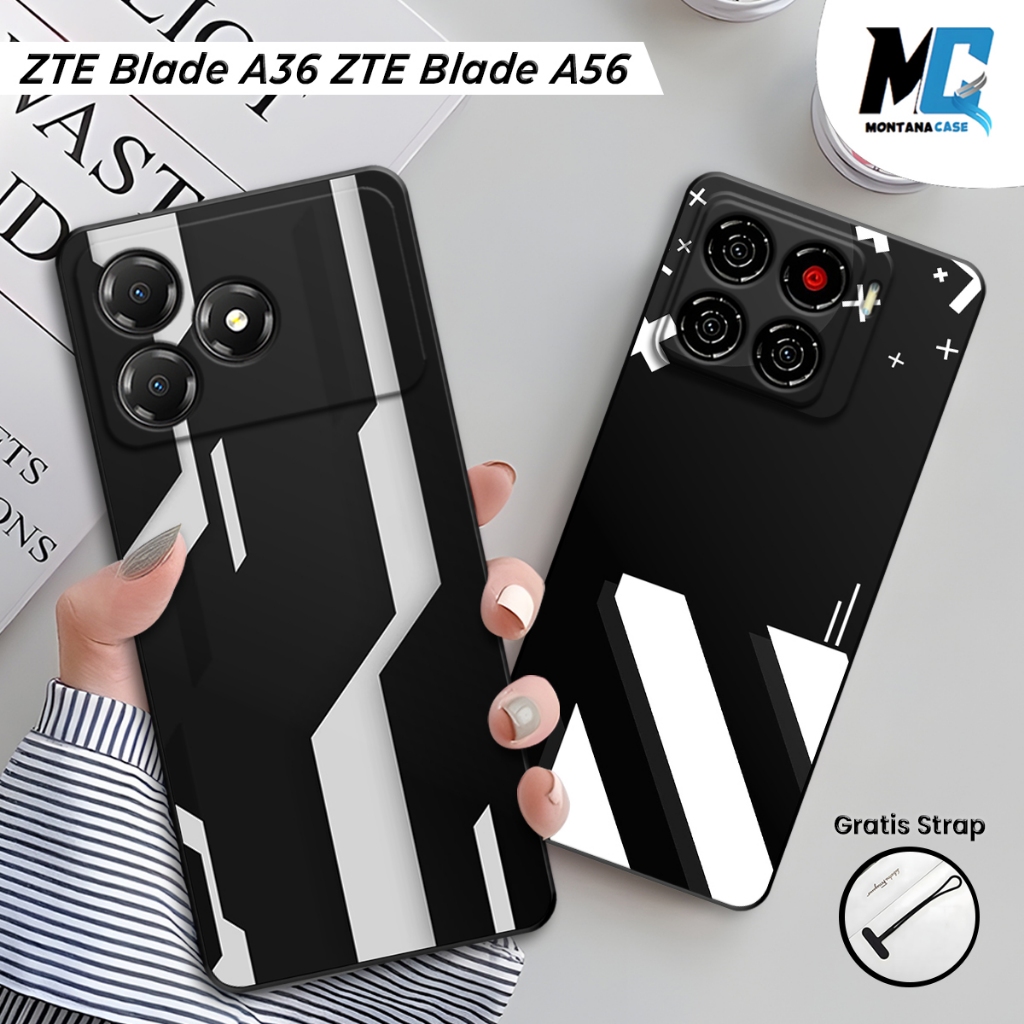 Montana Casing ZTE Blade A56 / ZTE Blade A36 Silikon Printing Gambar Futuristic | Case Full Karet HP