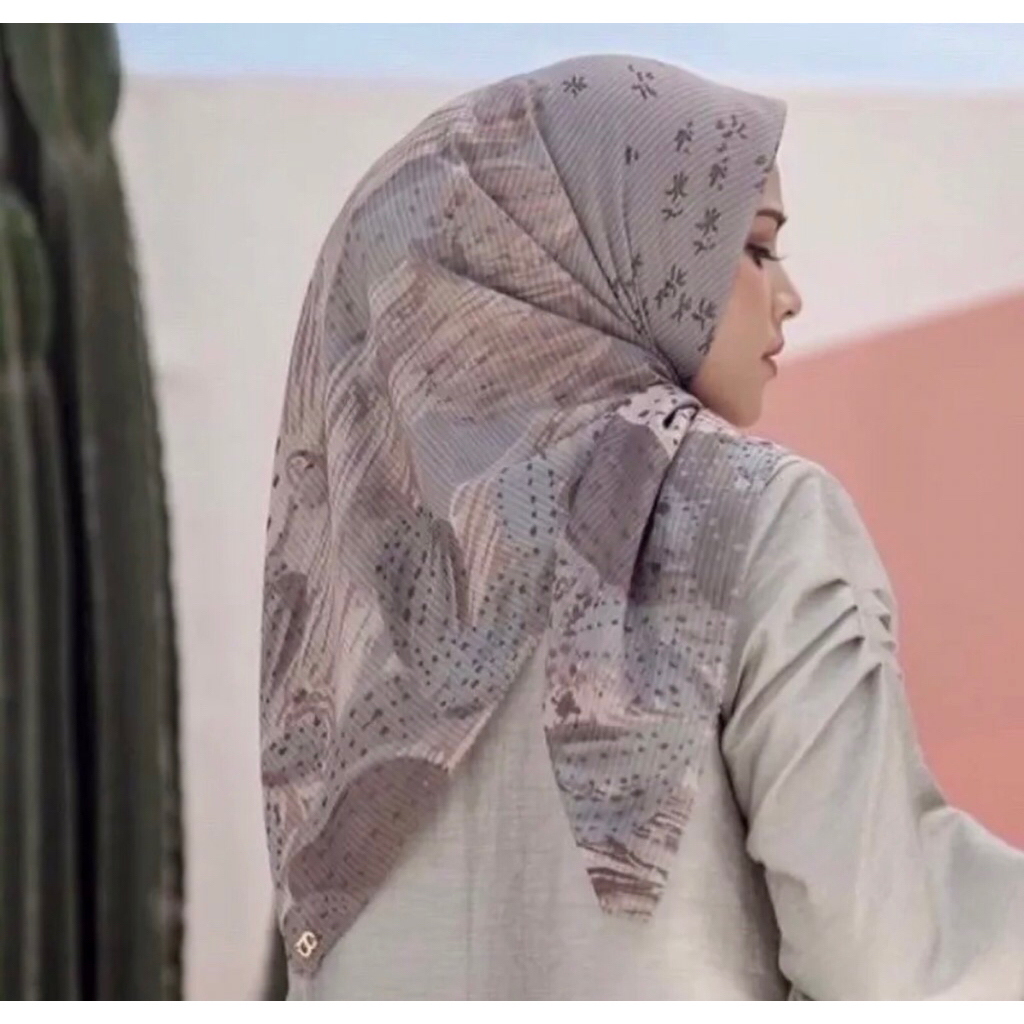 Preloved The Opuntia Voal Square Mint Buttonscarves