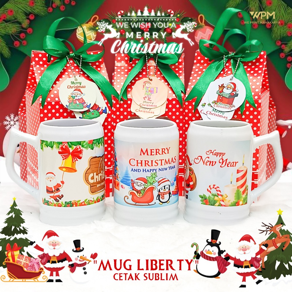 PAKET SOUVENIR MUG NATAL / SOUVENIR MUG NATAL LIBERTY BESAR / APKET SOUVENIR MUG LIBERTY NATAL