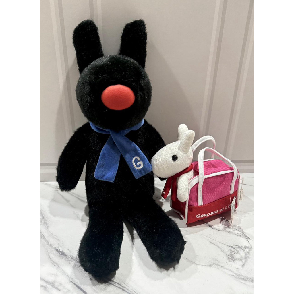 Boneka Plushie & Tas Mini Lisa Gaspard et Lisa