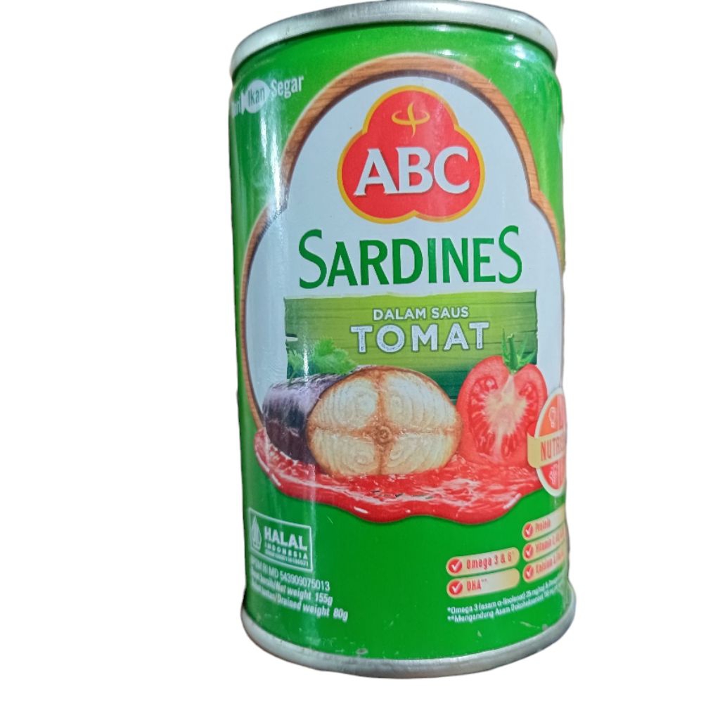 

Sarden ABC Dalam Saus Tomat Kaleng 155gr (80r) Sardines Rasa Tomato