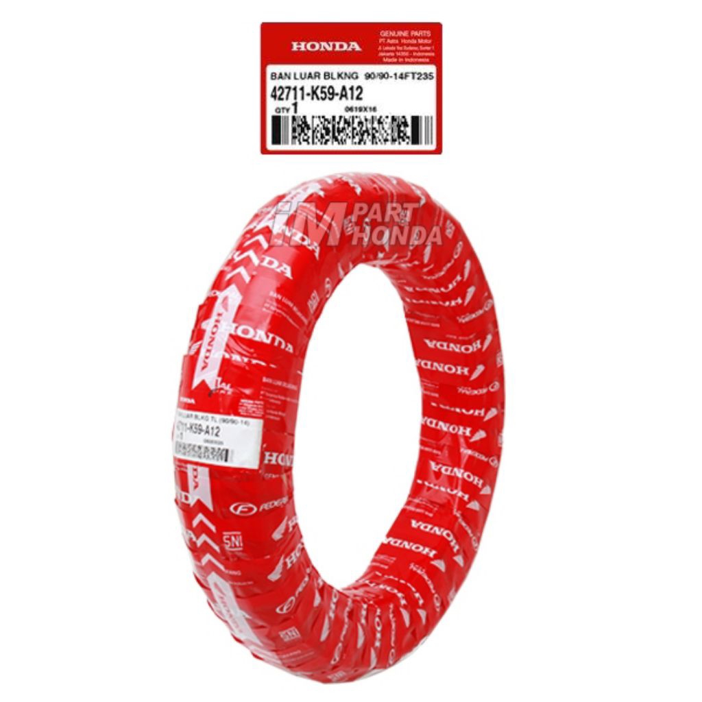 42711-K59-A12 Ban Belakang Tubless Beat ESP Vario 125 ESP Vario 150 ESP 90/90-14 AHM