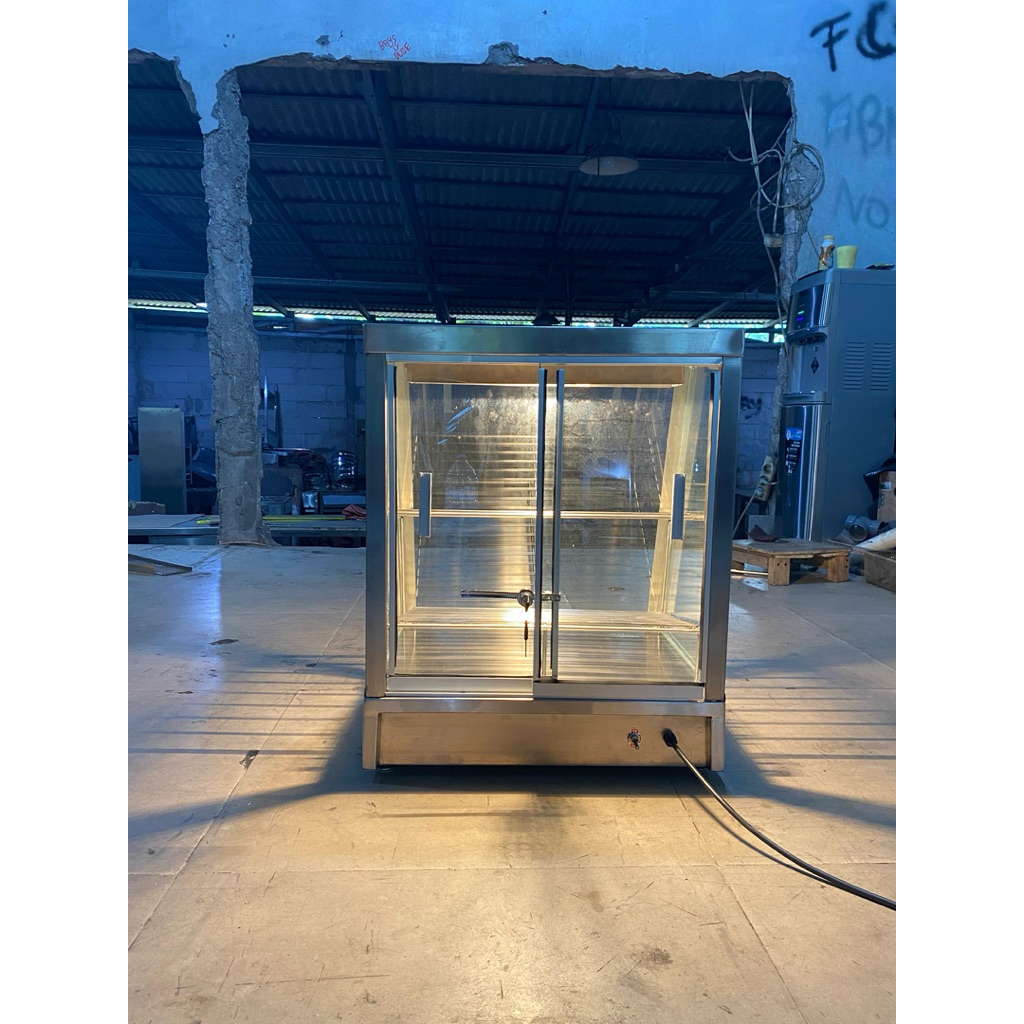 etalase penghangat makanan