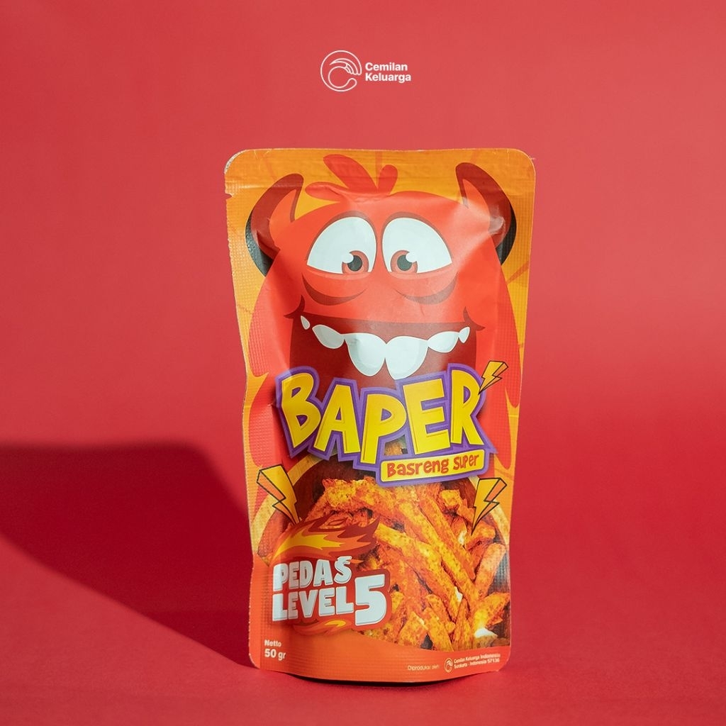 

Basreng Super Nampol Pedas Level 5 uk. 50 gram / Basreng Pedas Lvl 5 uk.50 gram