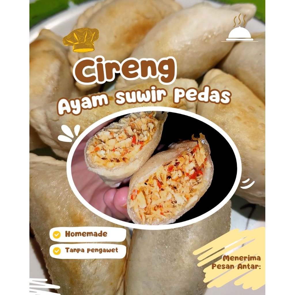 

Cireng isi Ayam Suwir pedas