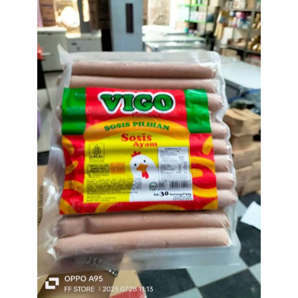 

Vigo Sosis Ayam isi 30 btg 900gr (Frozen Food)