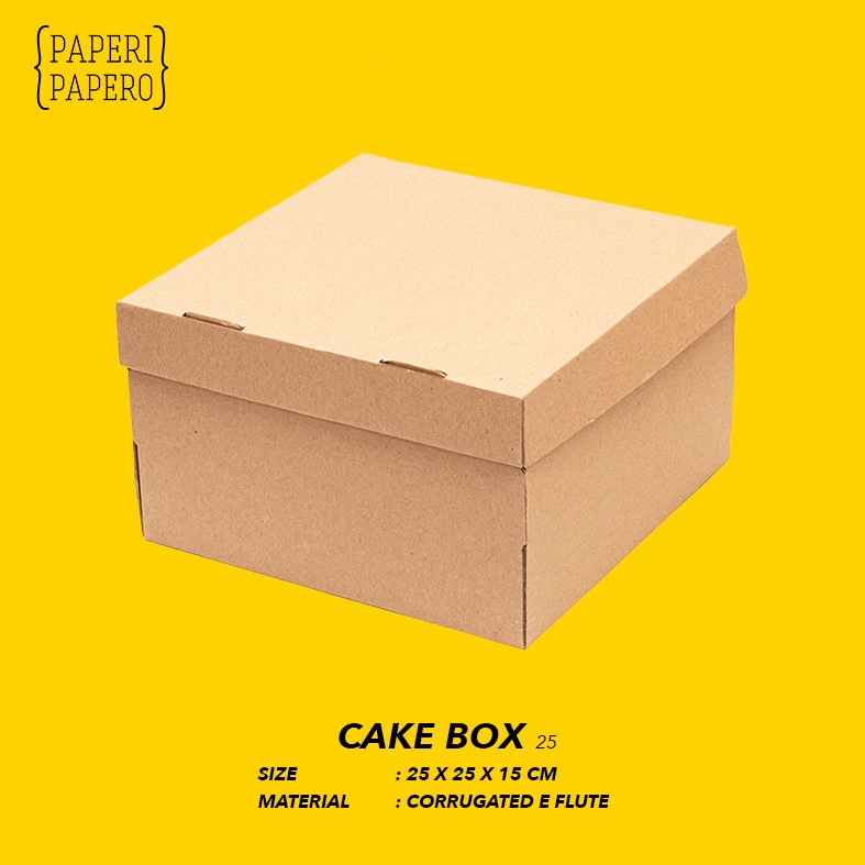 

Cake Box - Kotak / Dus / Boks Kue Bolu (25 x 25 x 15 cm) - 1 Pcs