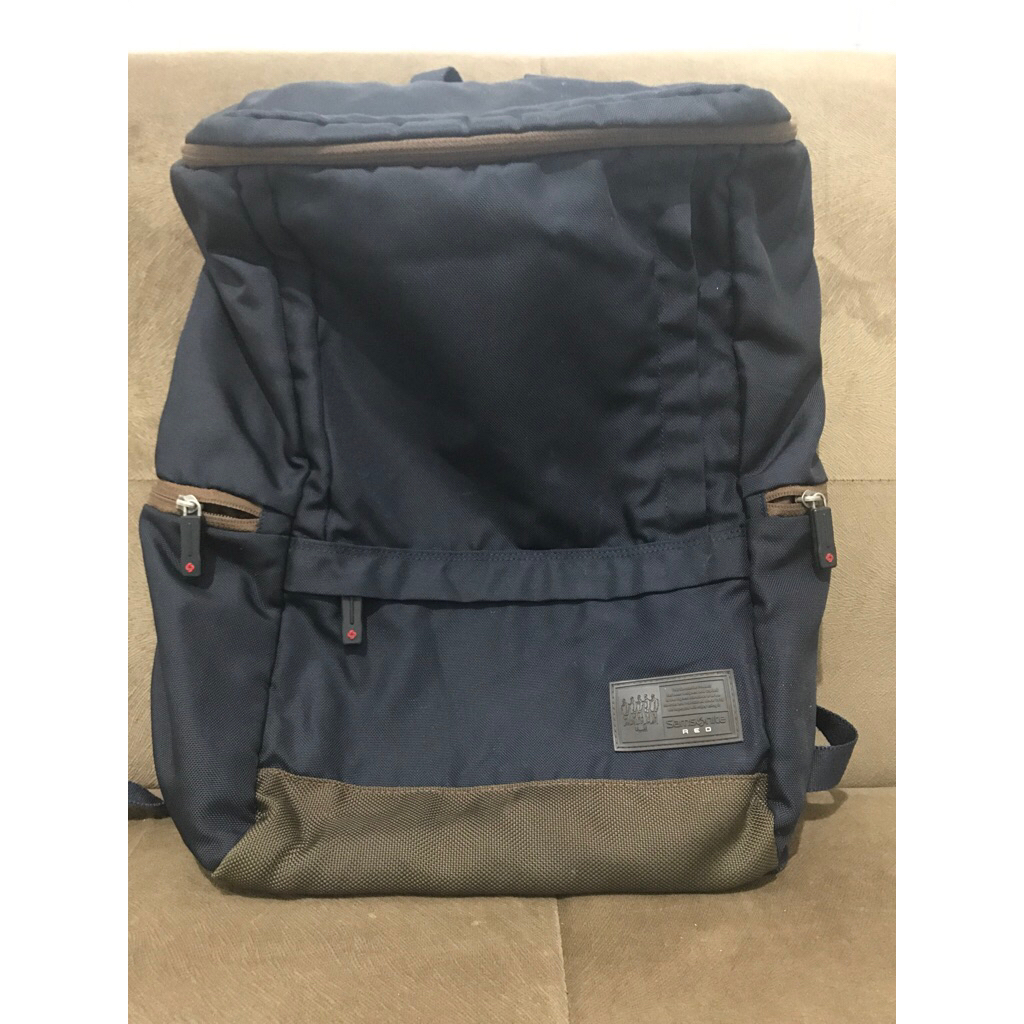 ransel traveler atau kerja samsonite red preloved