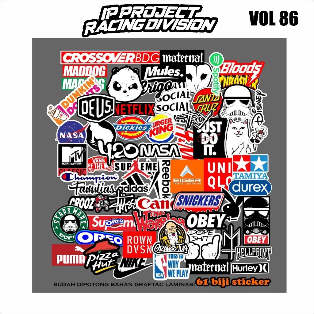 

61 biji PCS STICKER RANDOM AESTHETIC LUCU UNTUK LAPTOP CASE TUMBLER vol 86
