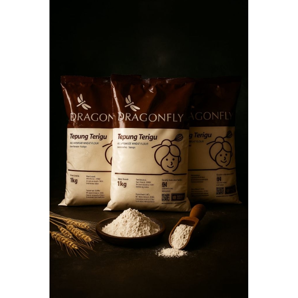 

Tepung Terigu Dragonfly 1Kg Promo