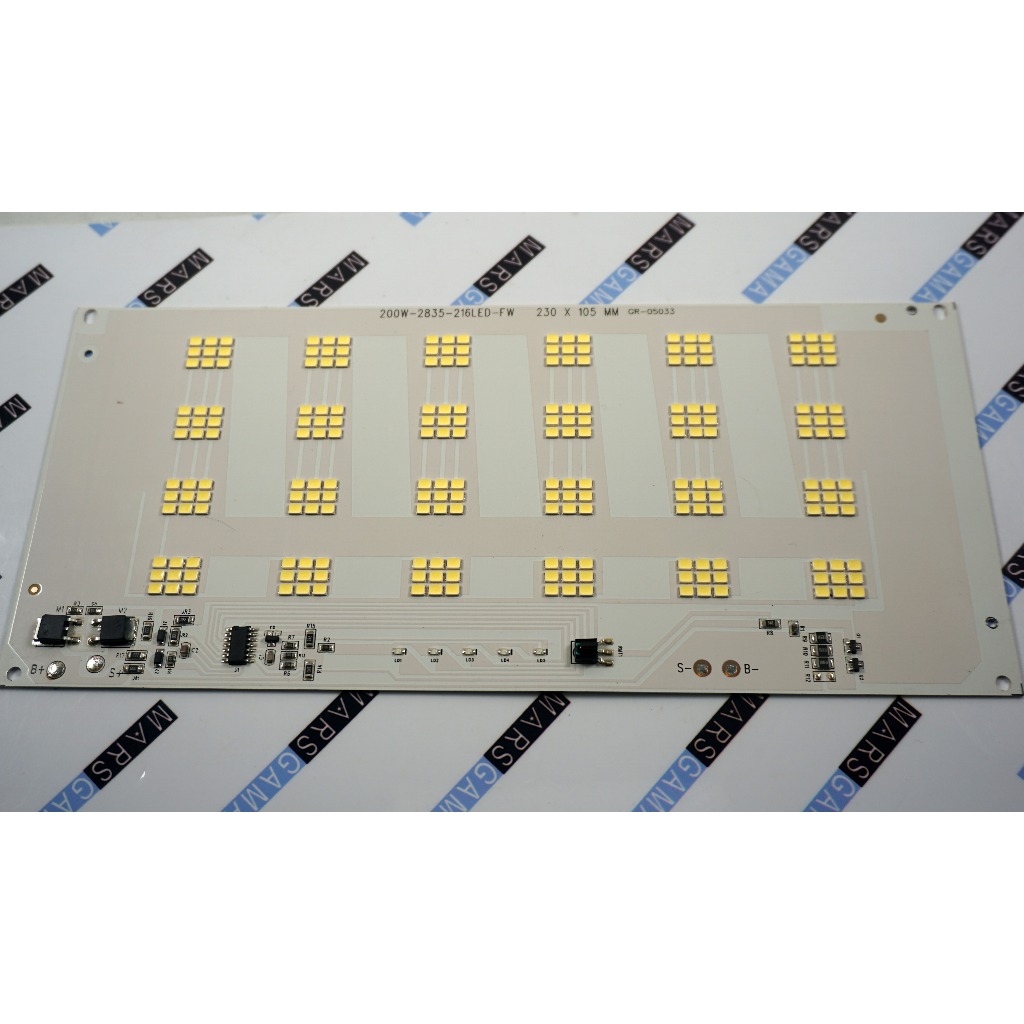 Papan Led PCB SMD 200W Input  DIY Led Solar Panel Surya Emegency Baterai 3.7v 3.2V