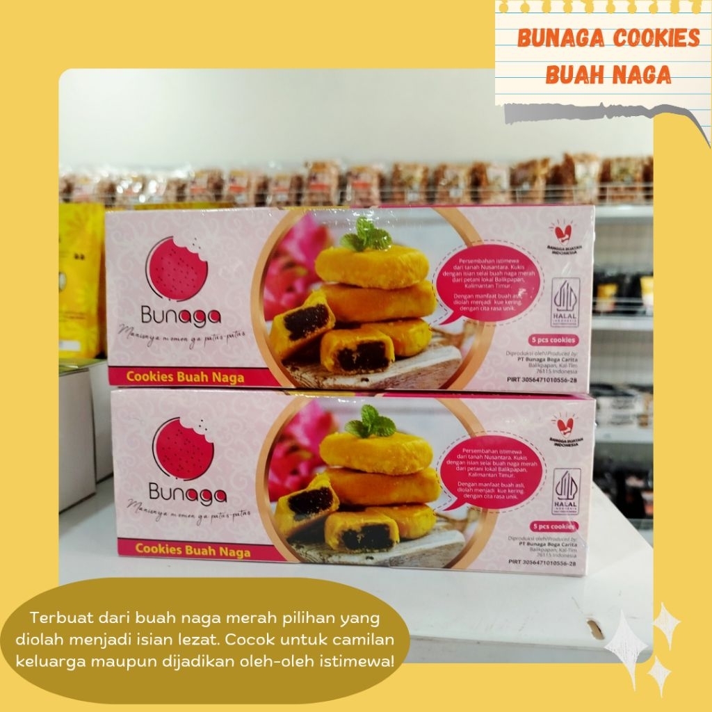 

Cookies Buah Naga Bunaga – Camilan Khas Nusantara