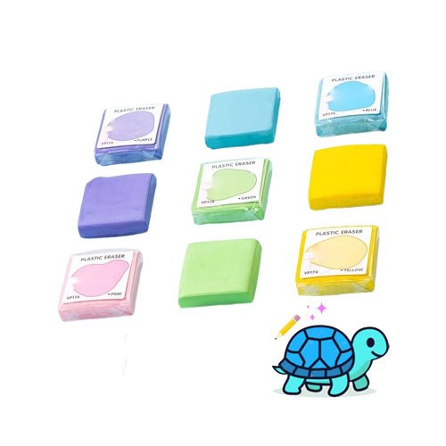 

Deli Penghapus Elastis Warna Warni VP176 | Kneadable Eraser Slime Bisa Dibentuk