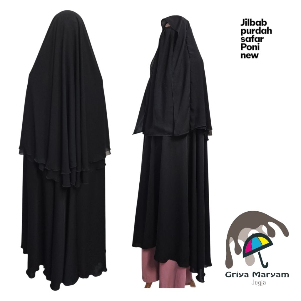 Jilbab purdah safar poni new