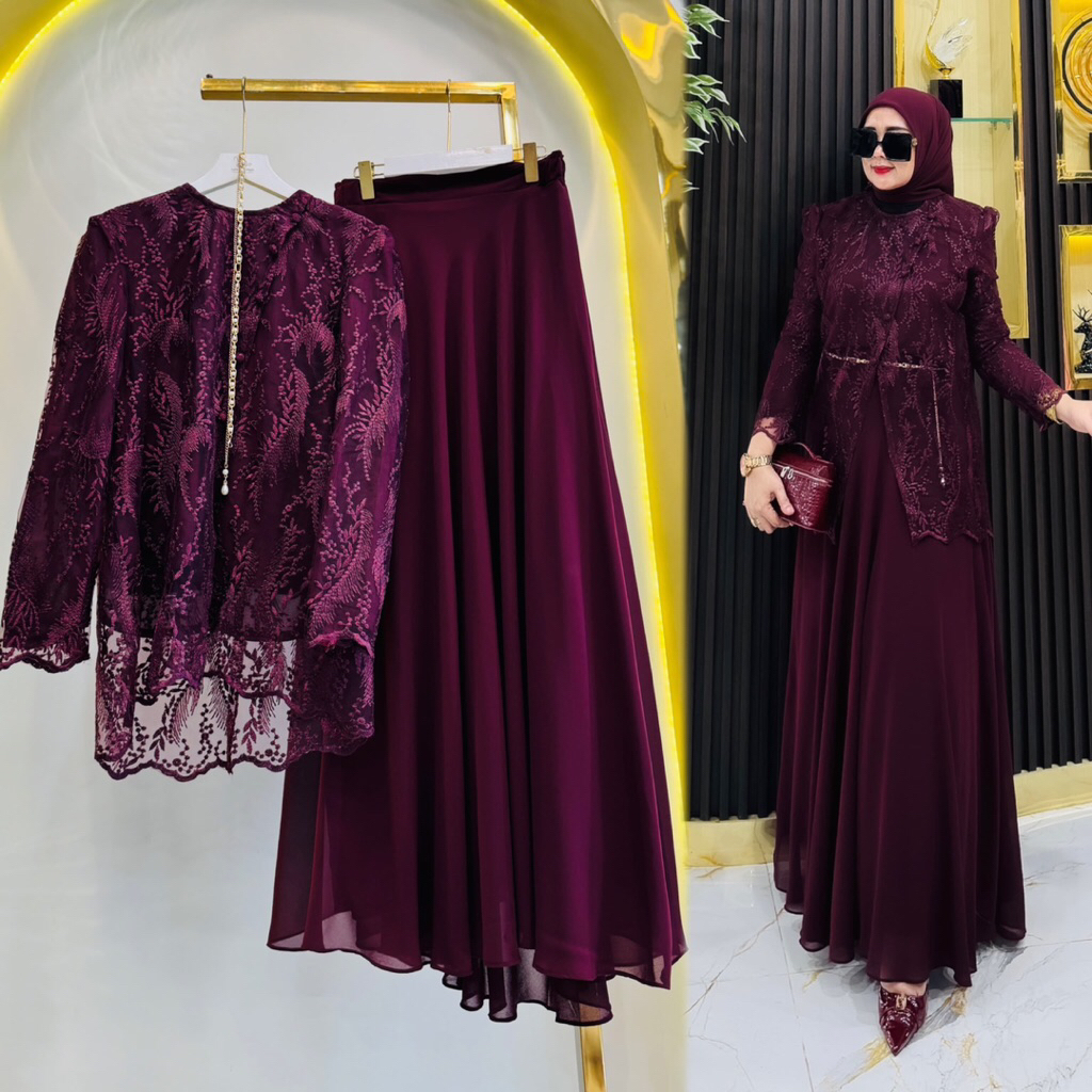 Yumna set rok ( original product ) set rok cantik