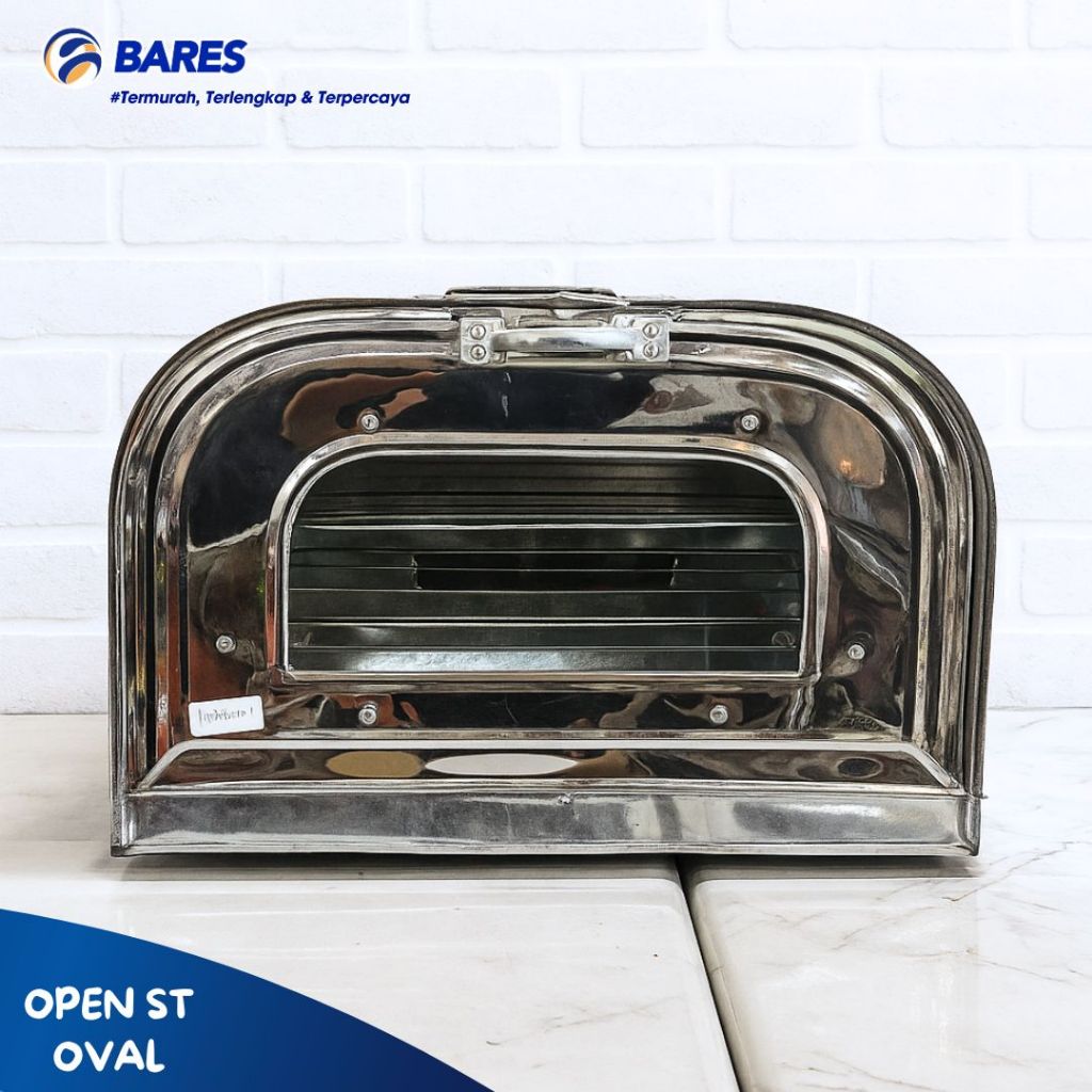 Oven Tangkring Stainless Oval | Oven Kompor Manual | 3 Tingkat Open ST OVAL